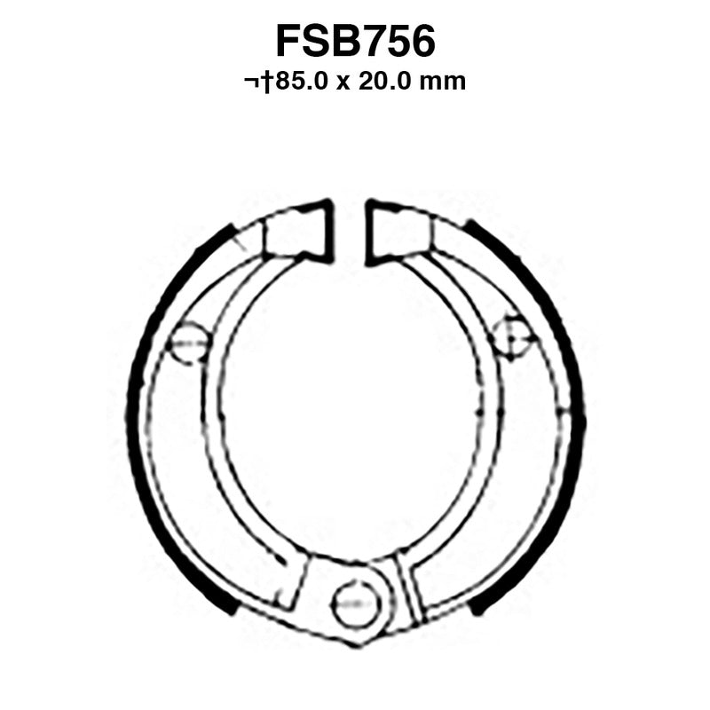 Ferodo Bremsbacken FSB756 FSB756