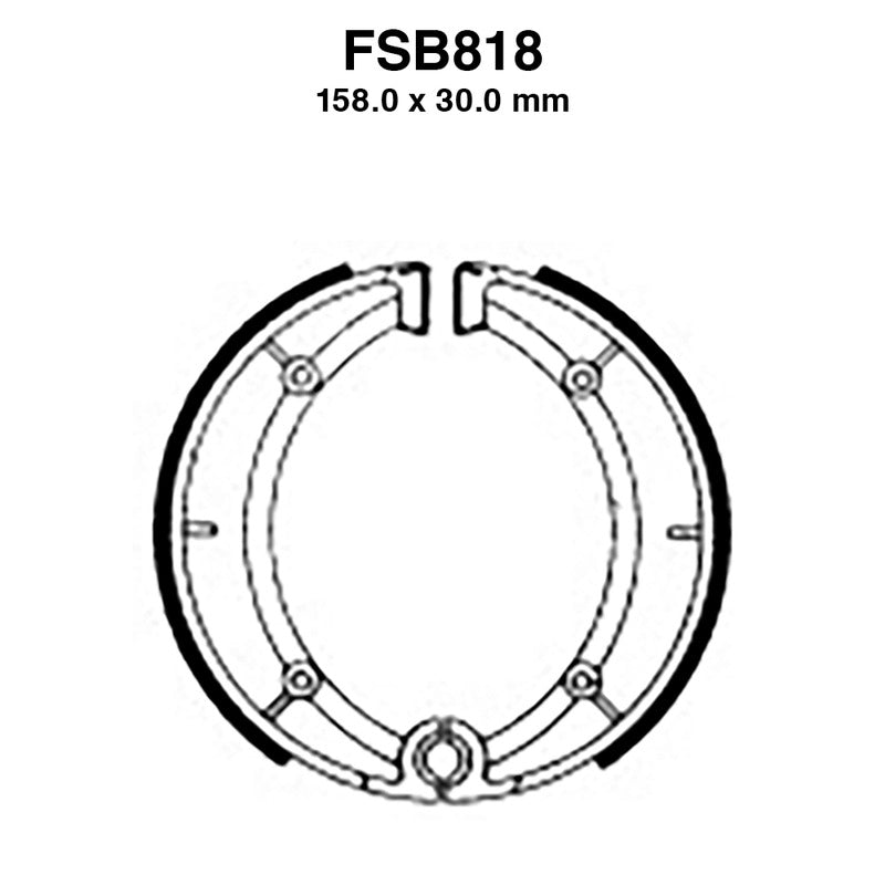 Ferodo Brake Shoes Fsb818 FSB818