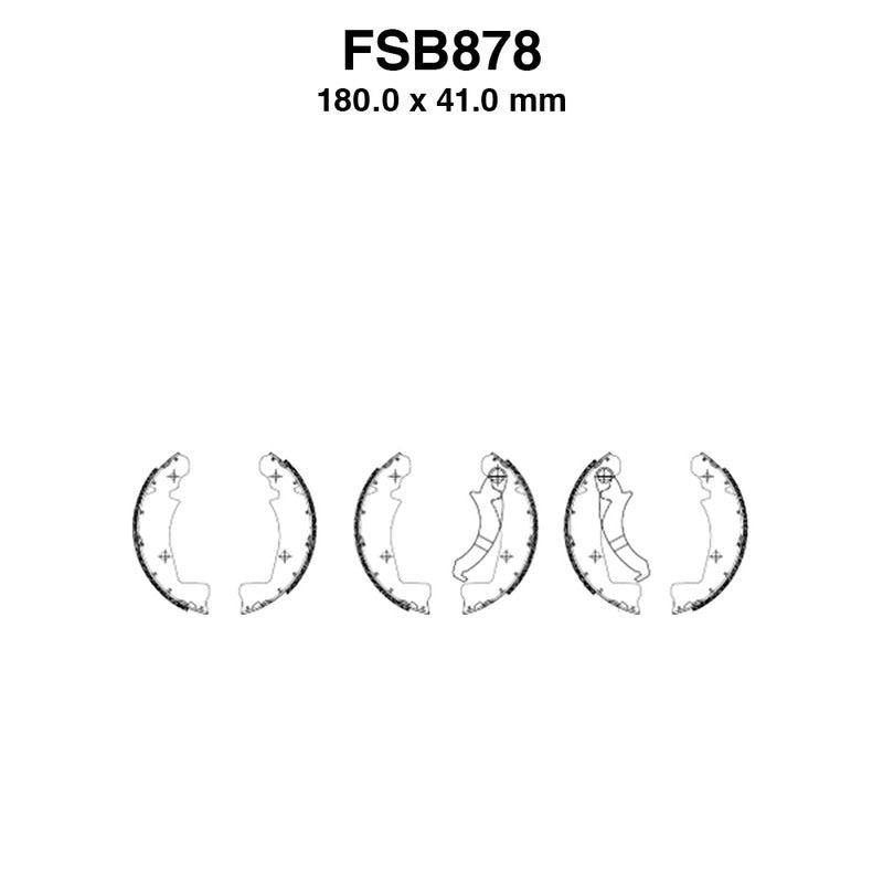 Ferodo Bremsbacken FSB878EF - 6 Stück pro Packung FSB878EF