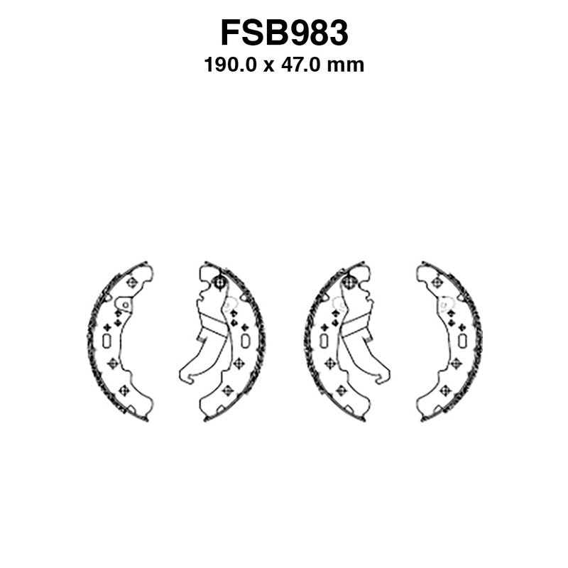 Ferodo Bremsbacken FSB983EF FSB983EF