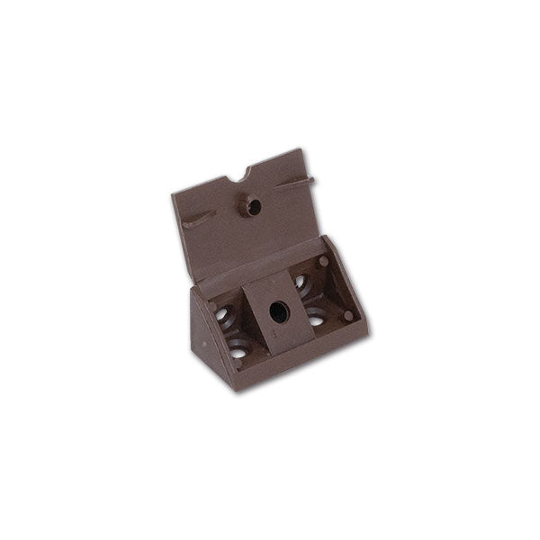 Fijación para muebles de 4 agujeros marrón FSM03M