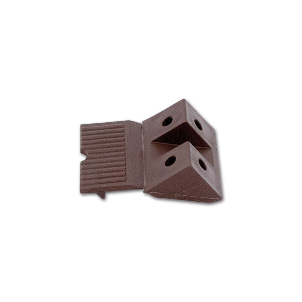 Fijación para muebles de 4 agujeros marrón FSM03M