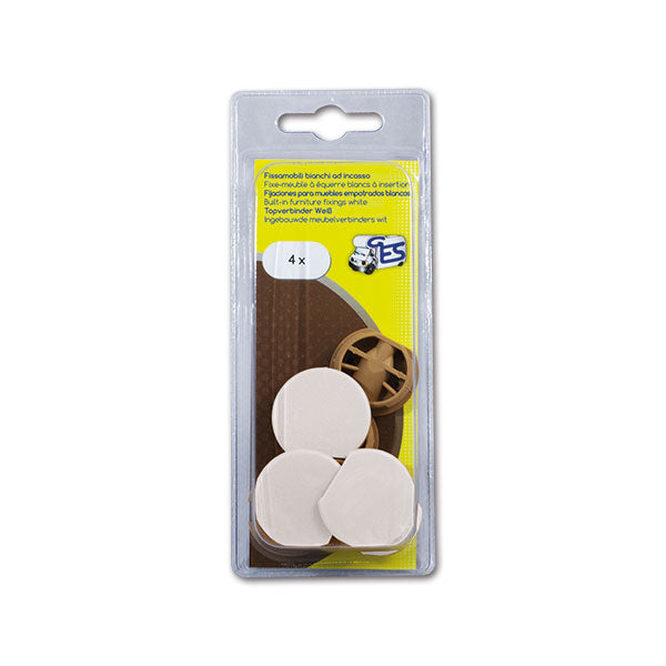 Fissamobili da incasso bianco - blister 8032793932994