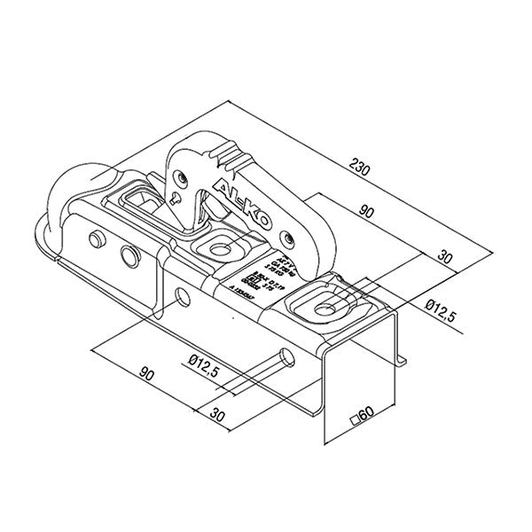 Giunto Quadro AK7 diametro 60 mm AL-KO