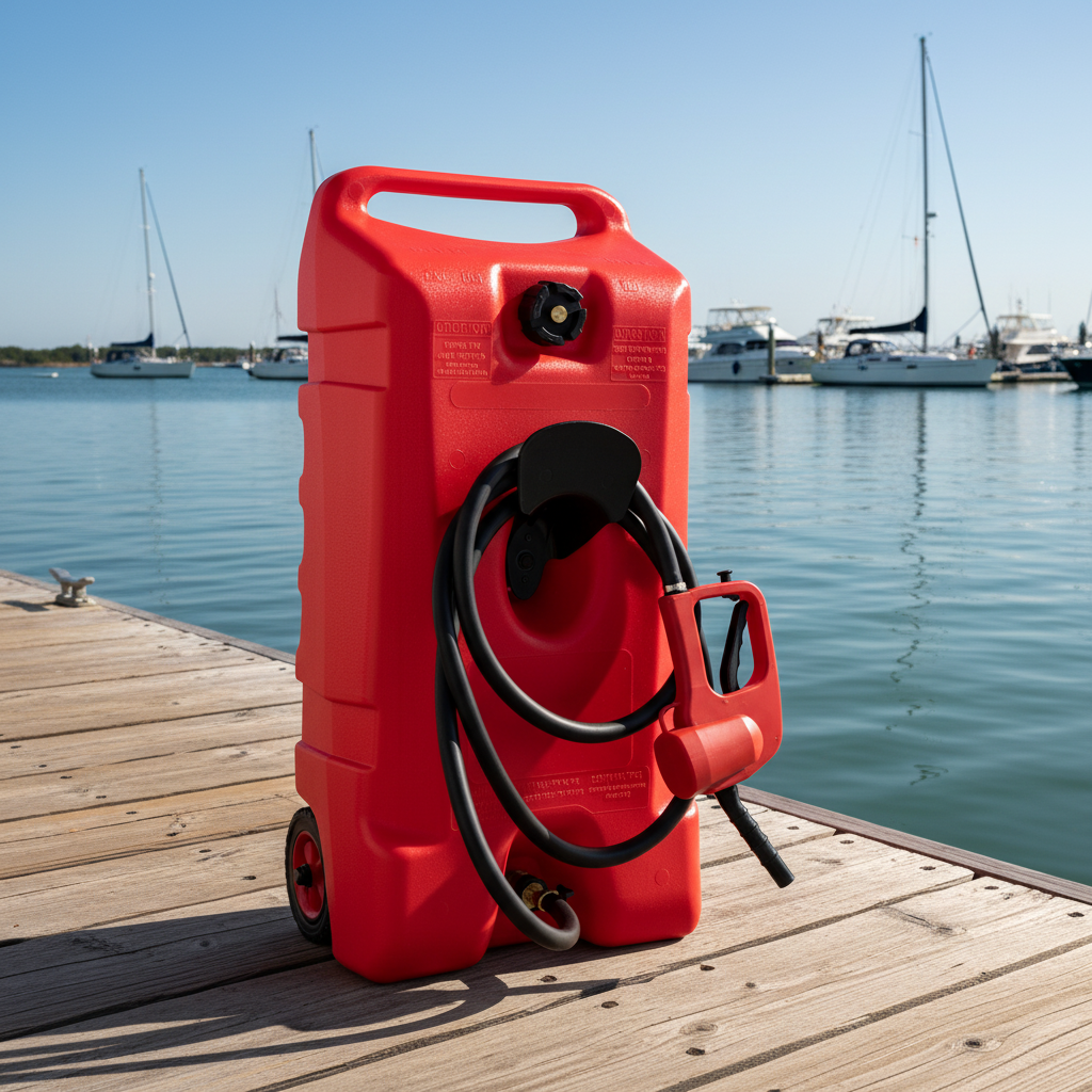 Serbatoio Benzina Portatile 53L con Ruote e Pistola