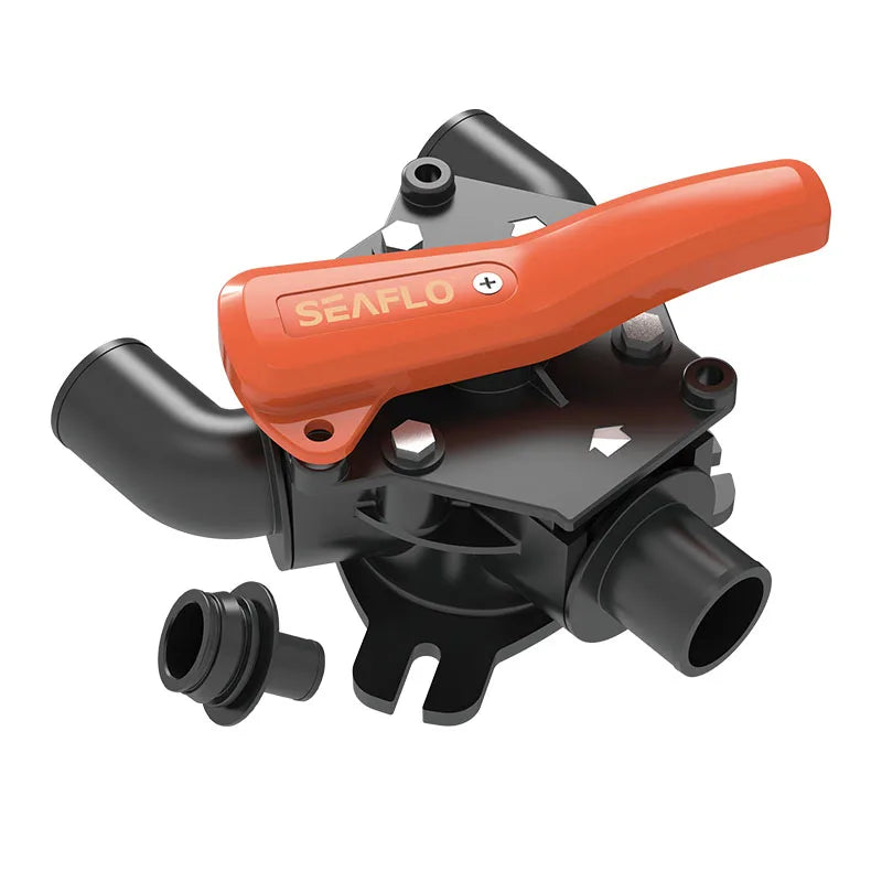 Seaflo Valvola di scarico toilette marina a Y per serbatoio acque scure 25/38 mm