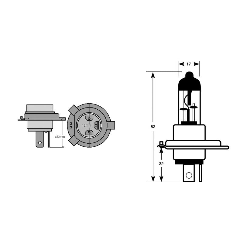 Osram Lampada Osram Hs1 12v 35/35Wpx43T Original Line