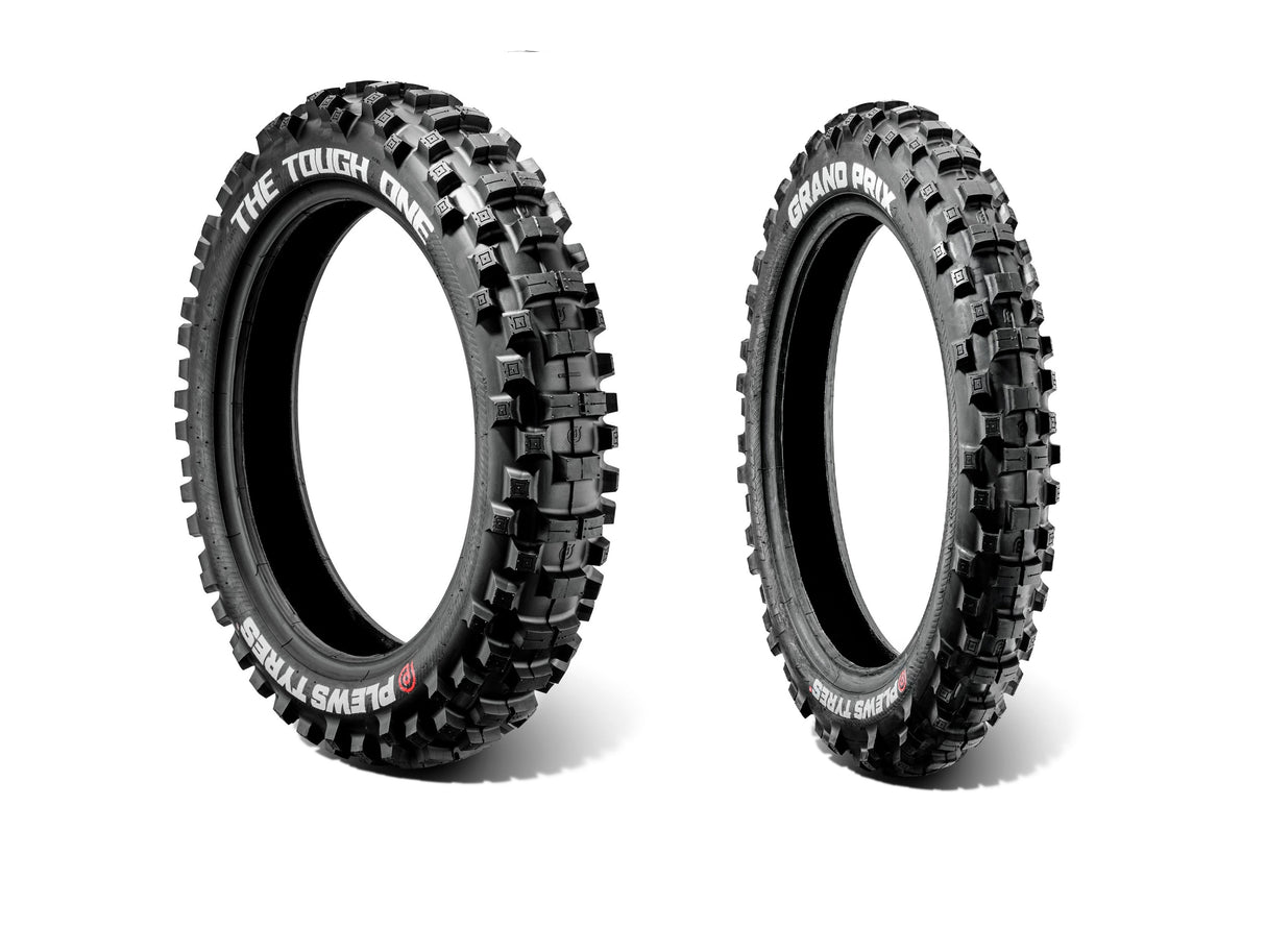 Par de neumáticos Plews Tires GRAND PRIX 90/100-21 EXTREME - Enduro EXTREME TOUGH ONE 140/80-18 15mm - Enduro EXTREME B spec