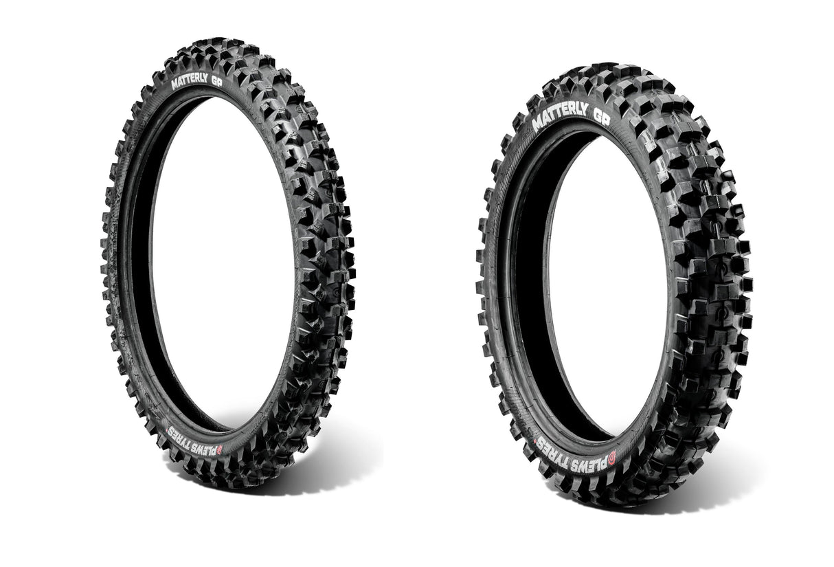 Plews Tyres Coppia Pneumatici MATTERLY 60/100-14 - Medium MX MATTERLY 90/100-12 - Medium MX