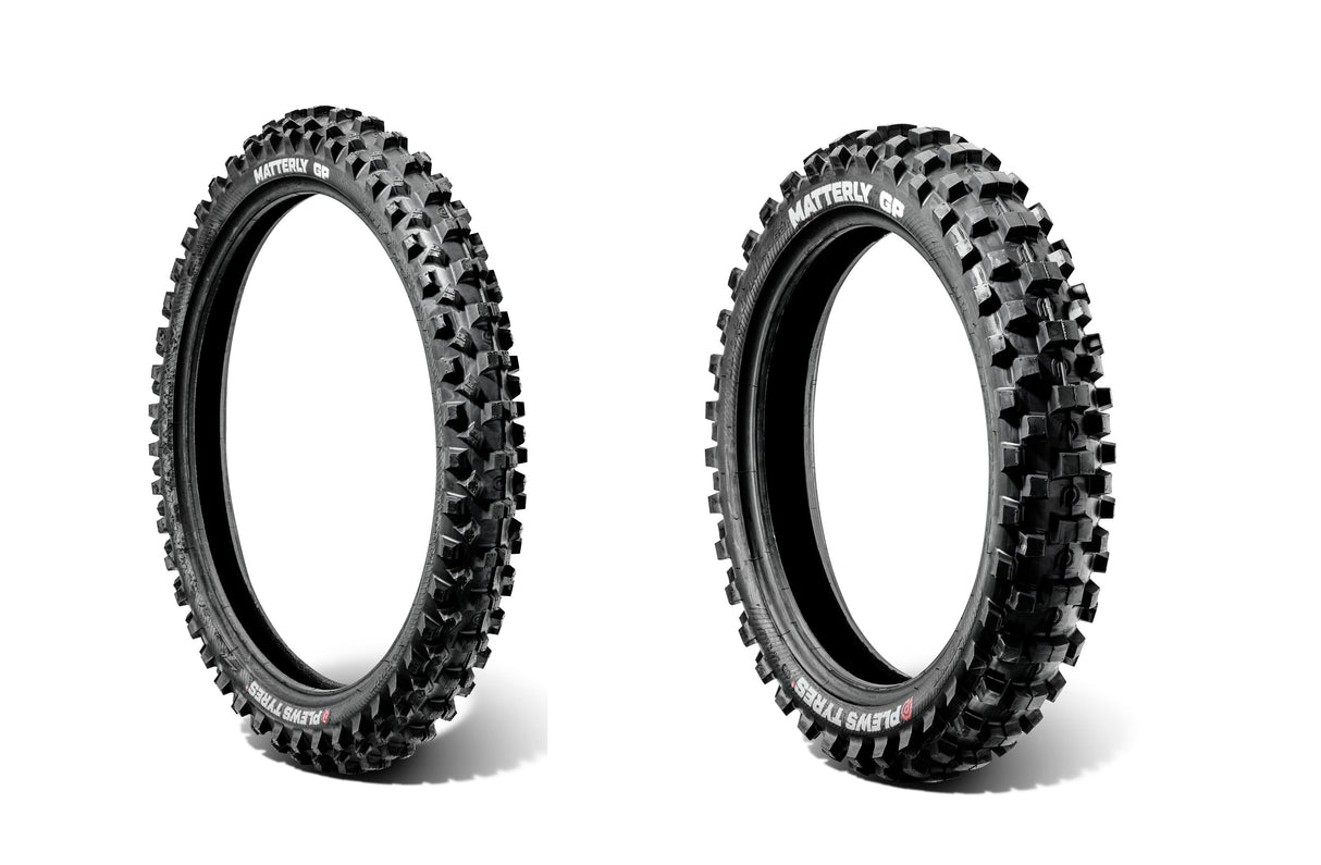 Plews Tyres Coppia Pneumatici MATTERLY 70/100-17 - Medium MX MATTERLY 90/100-14 - Medium MX