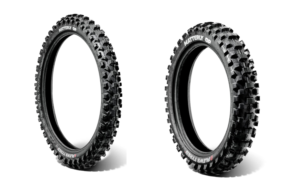 Plews Tyres Coppia Pneumatici MATTERLY 70/100-19 - Medium MX MATTERLY 90/100-16 - Medium MX