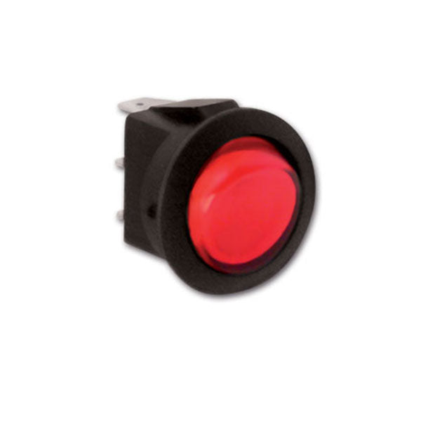 Interruptor iluminado 220V, diámetro 23 mm, 2 posiciones INT03
