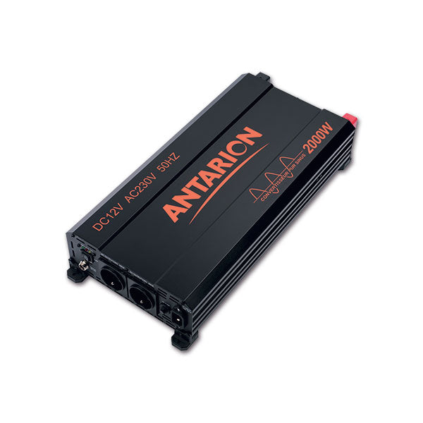Antarion Inverter Onda Sinusoidale Pura 2000 W 12V/230V con Bypass e Telecomando - AmerigoStore