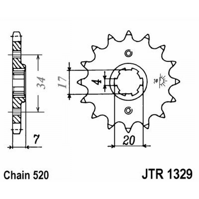 Jt Ritzel Jt 1329 Z14 Zähne JTF1329.14