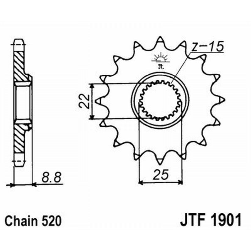 Jt Ritzel Jt 1901 Z13 Sc Zähne JTF1901.13SC