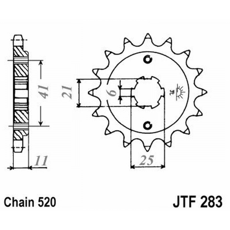 Jt Pinion Jt 283 Z14 teeth JTF283.14