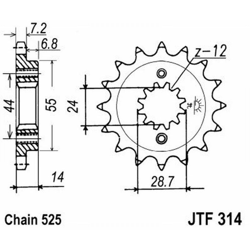 Jt Ritzel Jt 314 Z16 Rb Stoßdämpfer JTF314.16RB