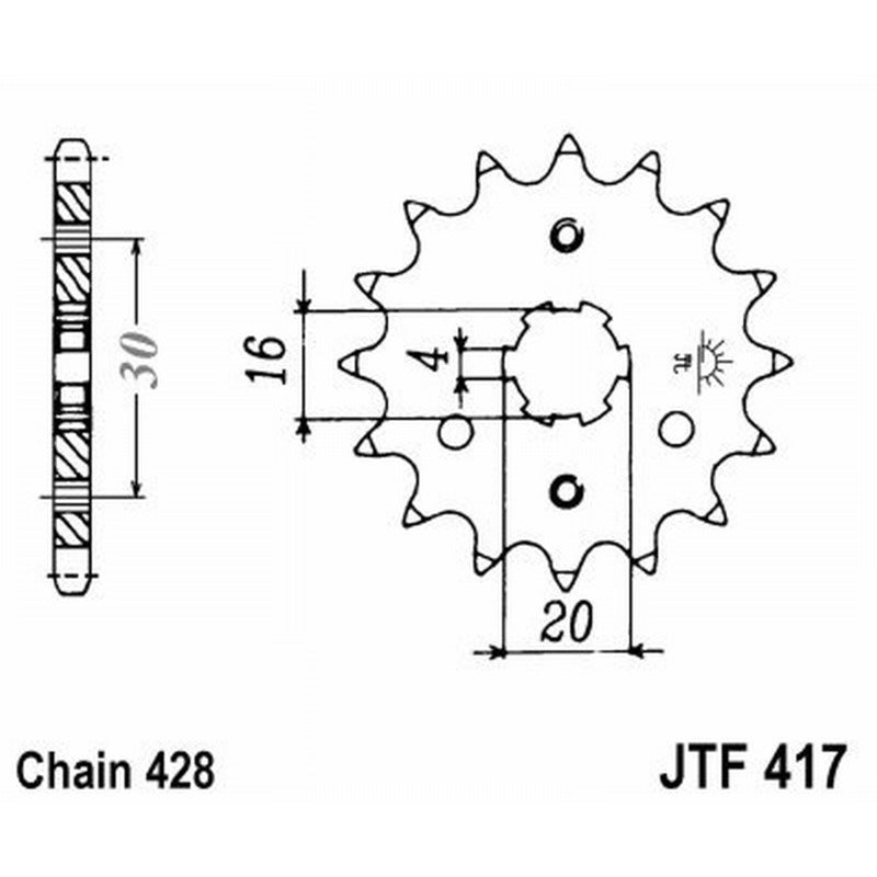 Jt Ritzel Jt 417 Z15 Zähne JTF417.15