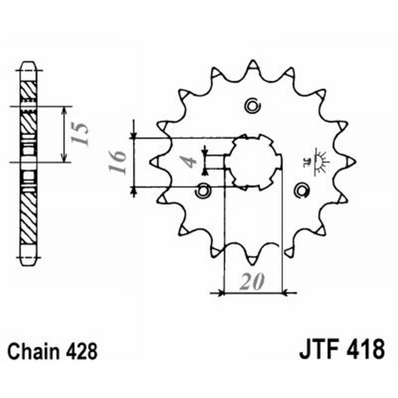 Jt Ritzel Jt 418 Z14 Zähne JTF418.14