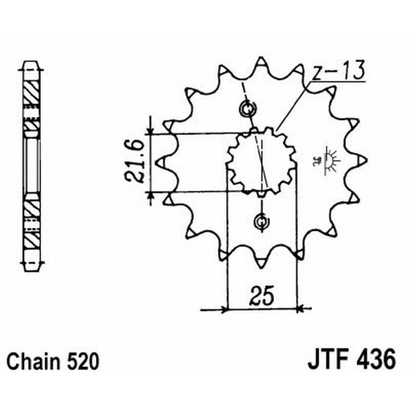 Jt Ritzel Jt 436 Z13 Zähne JTF436.13