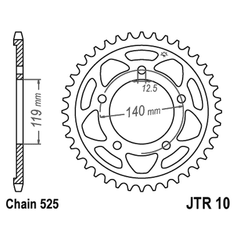 Jt Crown Jt 10 Z44 Zähne JTR10.44