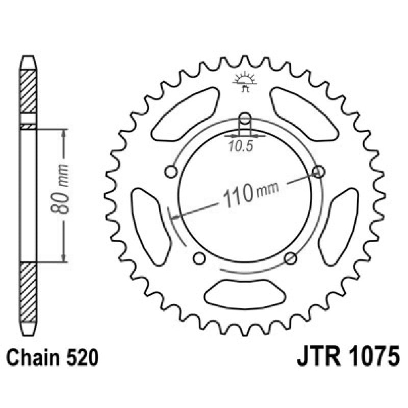 Jt Crown Jt 1075 Z36 teeth JTR1075.36