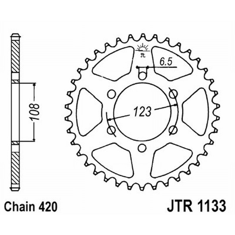 Jt Crown Jt 1133 Z59 teeth JTR1133.59