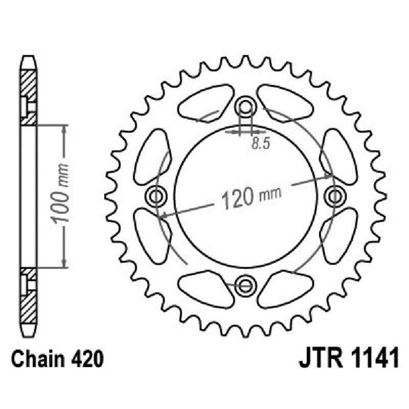 Jt Crown Jt 1141 Z51 teeth JTR1141.51