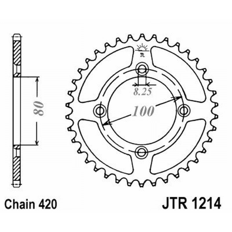 Jt Crown Jt 1214 Z47 teeth JTR1214.47