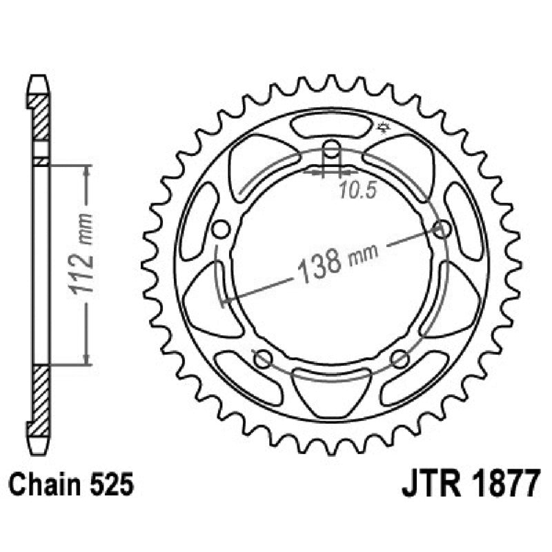 Jt Crown Jt 1877 Z47 Zähne JTR1877.47