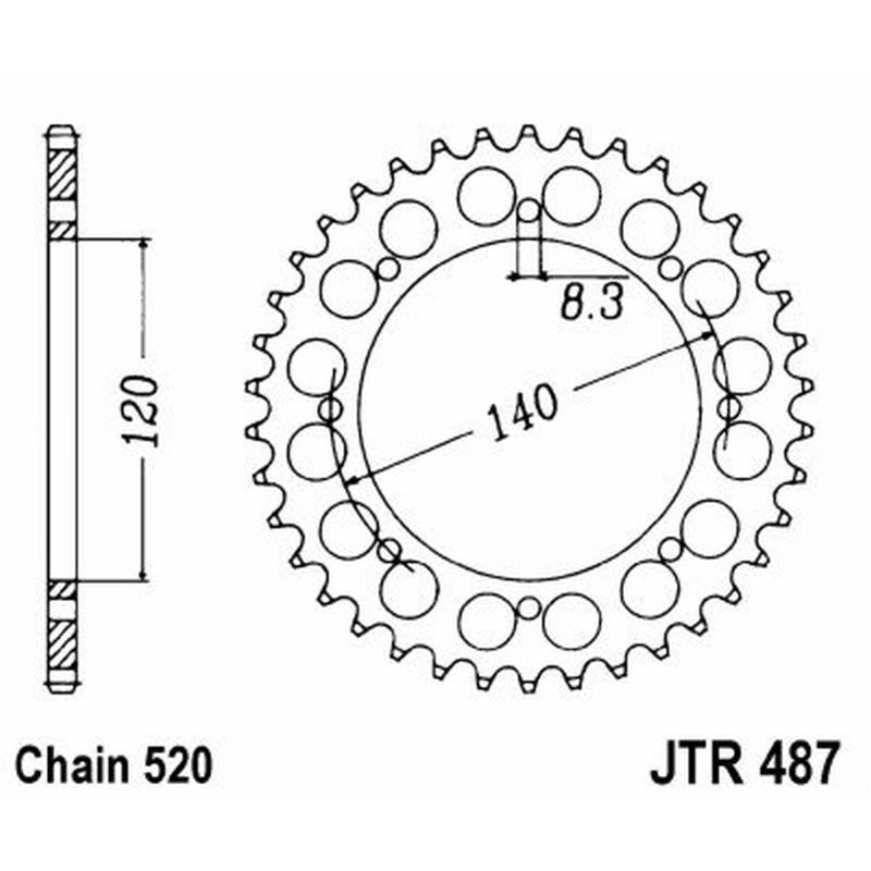 Jt Crown Jt 487 Z37 Zähne JTR487.37