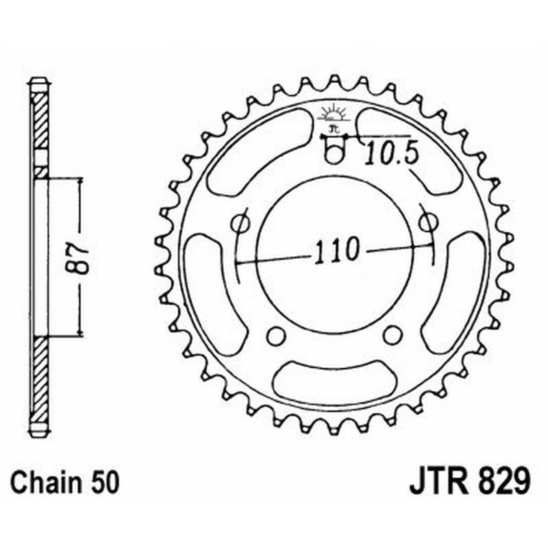 Jt Crown Jt 829 Z47 teeth JTR829.47