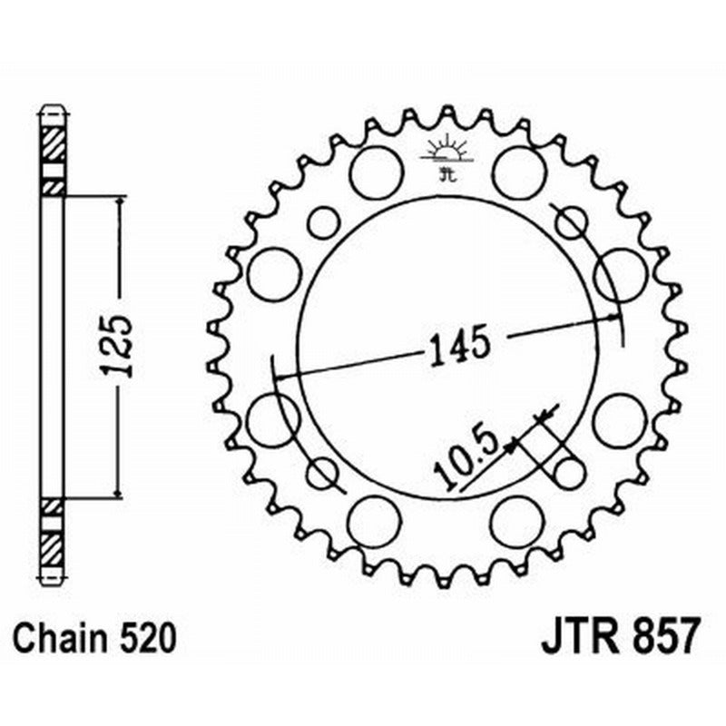 Jt Crown Jt 857 Z47 Zähne JTR857.47
