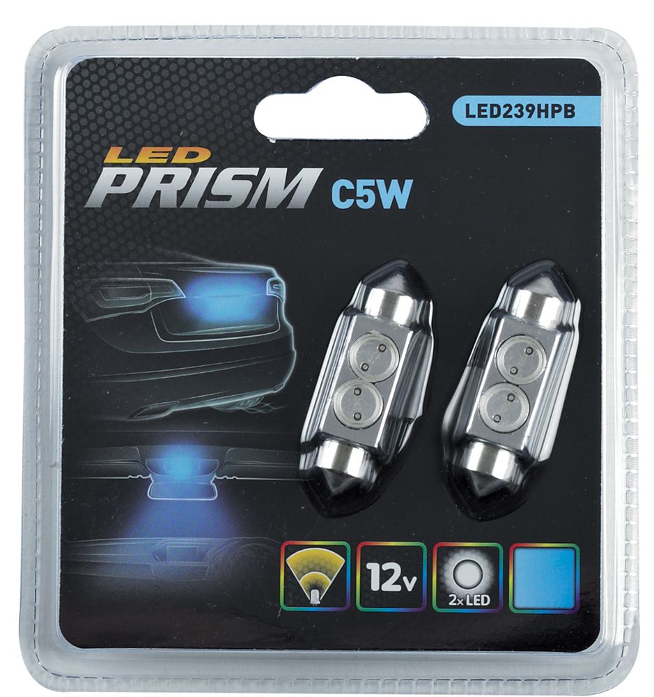 Bombillas LED de anillo 12V C5W Prisma Azul