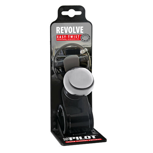 Pilot Revolve, pomello volante in alluminio cromato, staffa nera