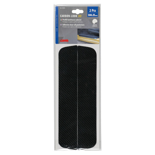 Lampa Carbon-Look, profili battitacco portiera adesivi - 300x55 mm 02053