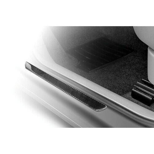 Carbon-Optik-Lampe, selbstklebende Einstiegsleistenprofile - 480x55 mm 02054