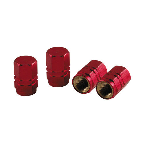 Pilot Sport-Cap Hexagonal, set 4 tappi coprivalvola - Rosso