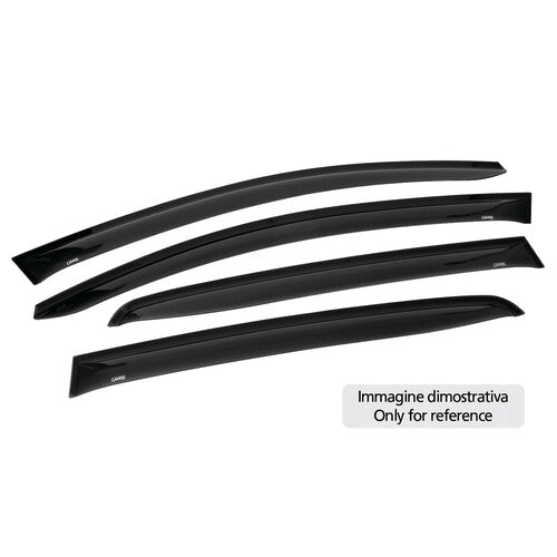 Air-Plus Lamp, adhesive front and rear wind deflectors for Dacia Logan MCV 5p 10/13>09/21