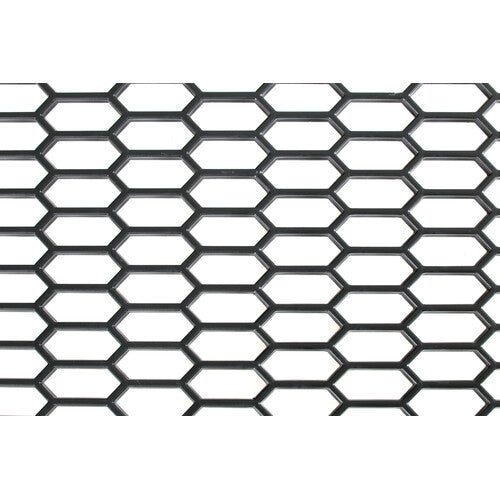 Rejilla de ventilación Pilot Original-Look PP Hexagonal Ancho 15x35 mm 120x40 cm Negro