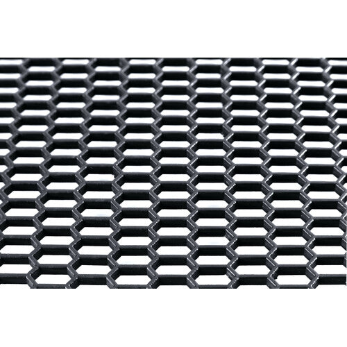 Rejilla de ventilación Pilot Original-Look PP Hexagonal Ancho 15x35 mm 120x40 cm Negro