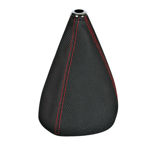 Funda de palanca de cambios Pilot Premium Sport de cuero perforado - Negro/Rojo