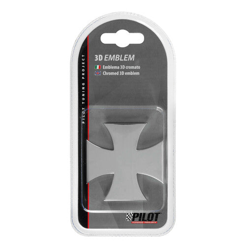 Pilot 3D Chrome Emblem - Kreuz