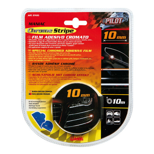 Pilot Maniac-Chromstreifen – 10 m – 10 mm