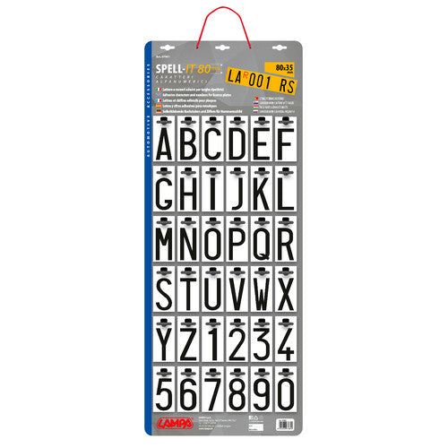 Spell-It Lamp, complete assortment in a 360-piece display - 80x35 mm