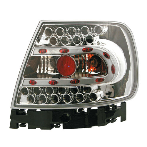 Par de luces traseras LED Pilot - Compatible con Audi A4 (1/95-11/00) - Cromadas