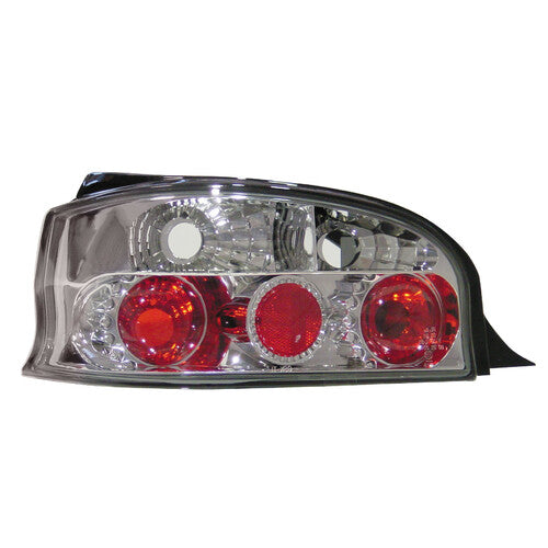 Par de luces traseras de piloto - Compatible con Citron Saxo (5/96-12/04) - Cromadas