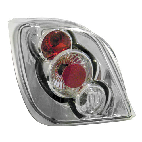 Par de luces traseras de piloto - Compatible con Ford Fiesta III (1/89-12/95) - Cromadas