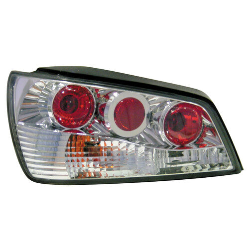 Par de luces traseras de piloto - Compatible con Peugeot 306 (5/93-3/97) - Cromadas