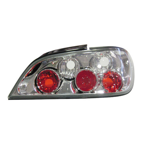 Pilot Coppia fanali posteriori - compatibile per Peugeot 406 (5/99-5/03) - Cromo